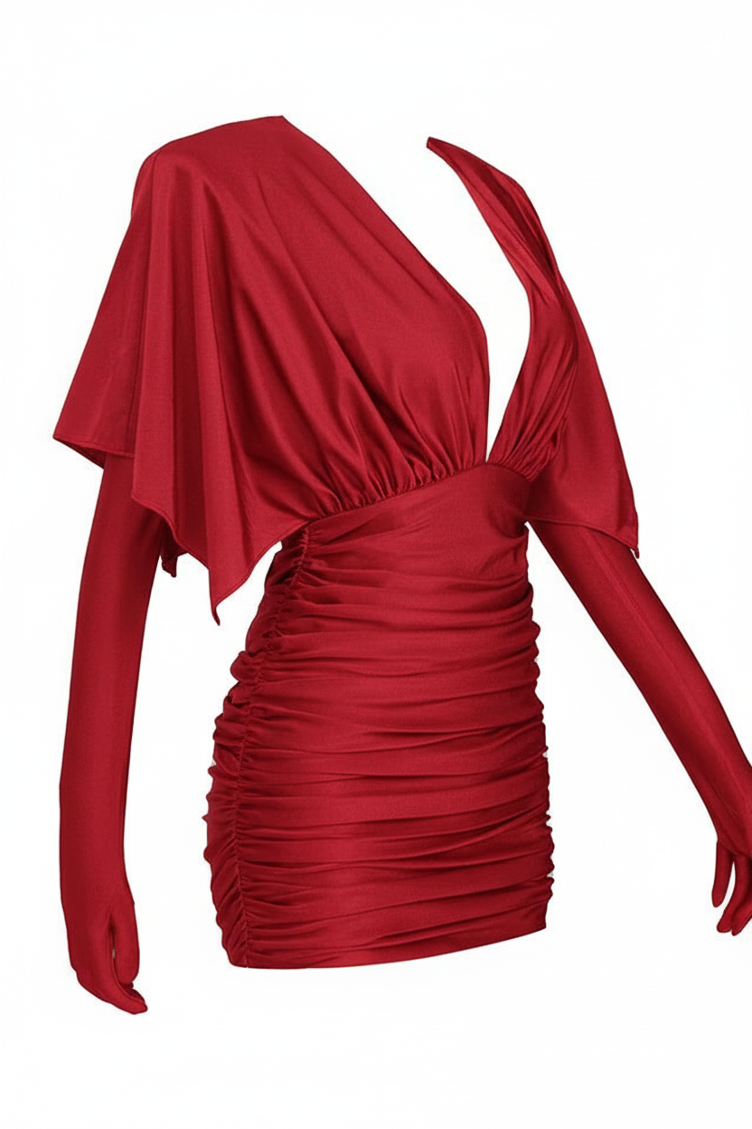 Rochia Vivienne, Quality Lycra Fabric, Brilliant Green