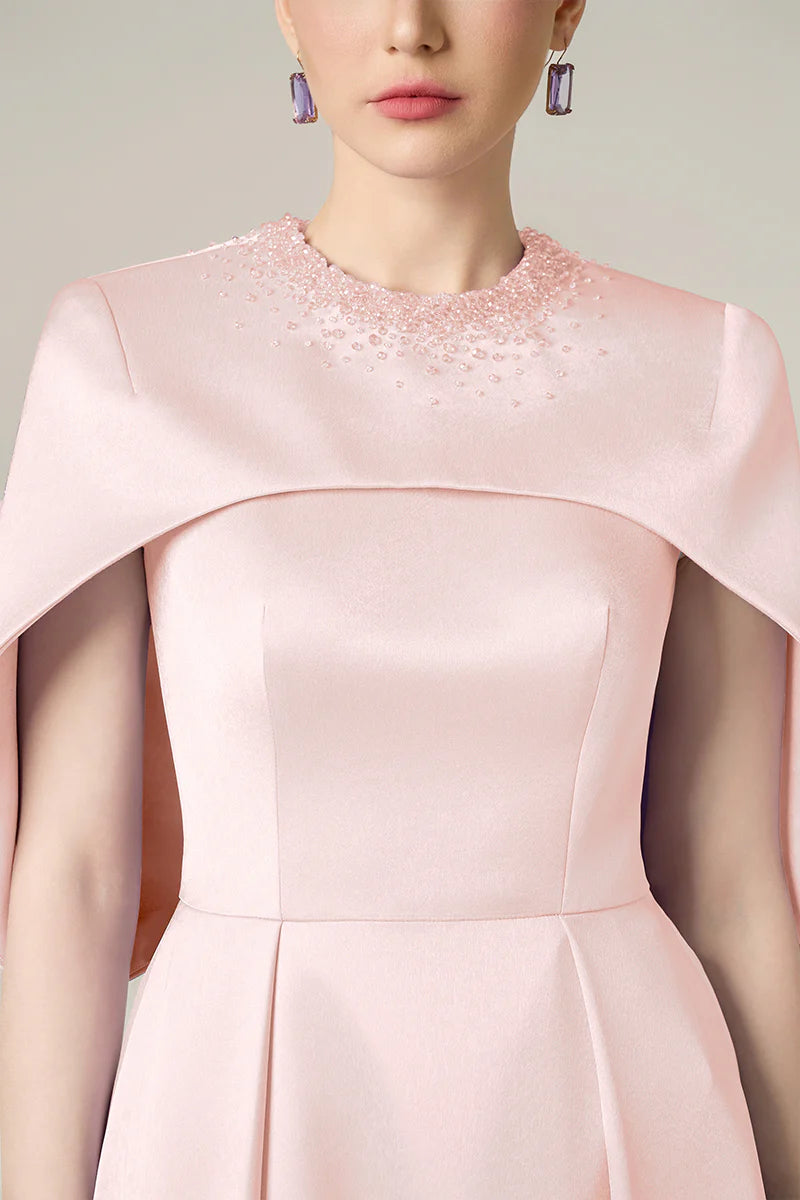 Rochie Pink Cristal Glow, High Qualify Taffeta