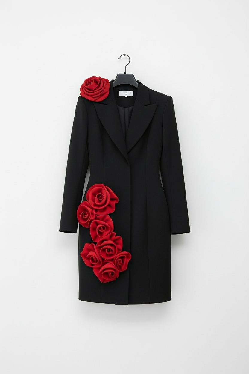 Rochie tip Sacou Stephanie Ruby Velvet, Limited Edition