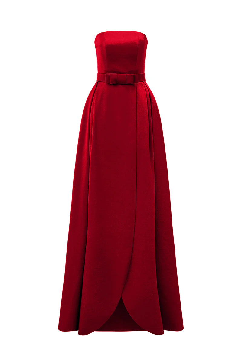 Rochie Red Secret Bloom, High Quality Taffeta