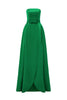Rochie Green Secret Bloom, High Quality Taffeta
