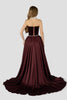 Anastassia Dress, Burgundy Velvet and Pearls, Limited Edition