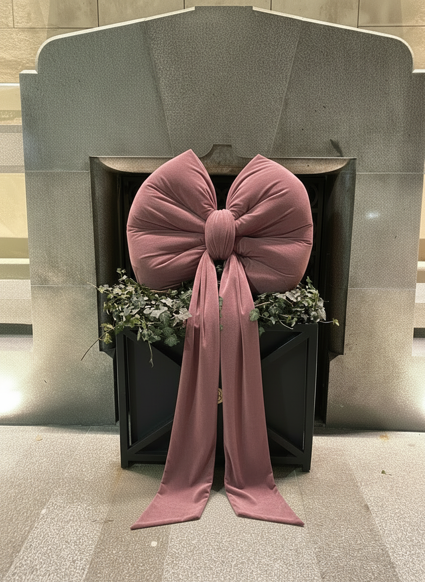 Funda Gigant din Catifea Roșie pe suport de burete