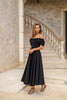 Rochie Aurora, Cu umeri bufanti, Barbie Fabric,