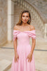 Rochie Aurora, Cu umeri bufanti, Barbie Fabric,