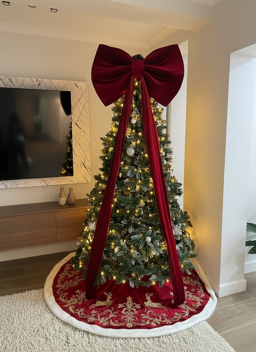 Funda Brad din Catifea Roșie pe suport de burete