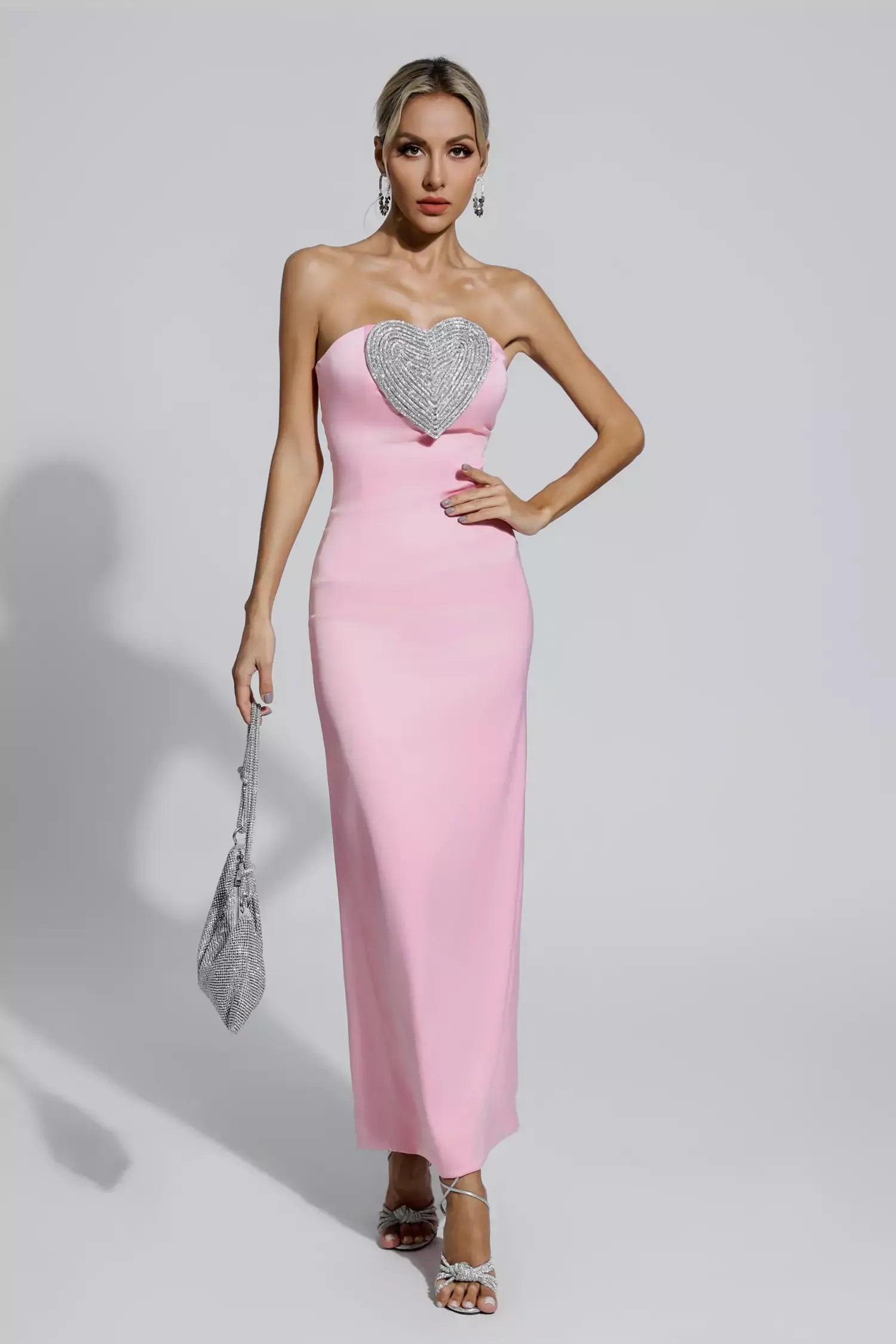 Rochie Deria, Premium Barbie Creppe Fabric
