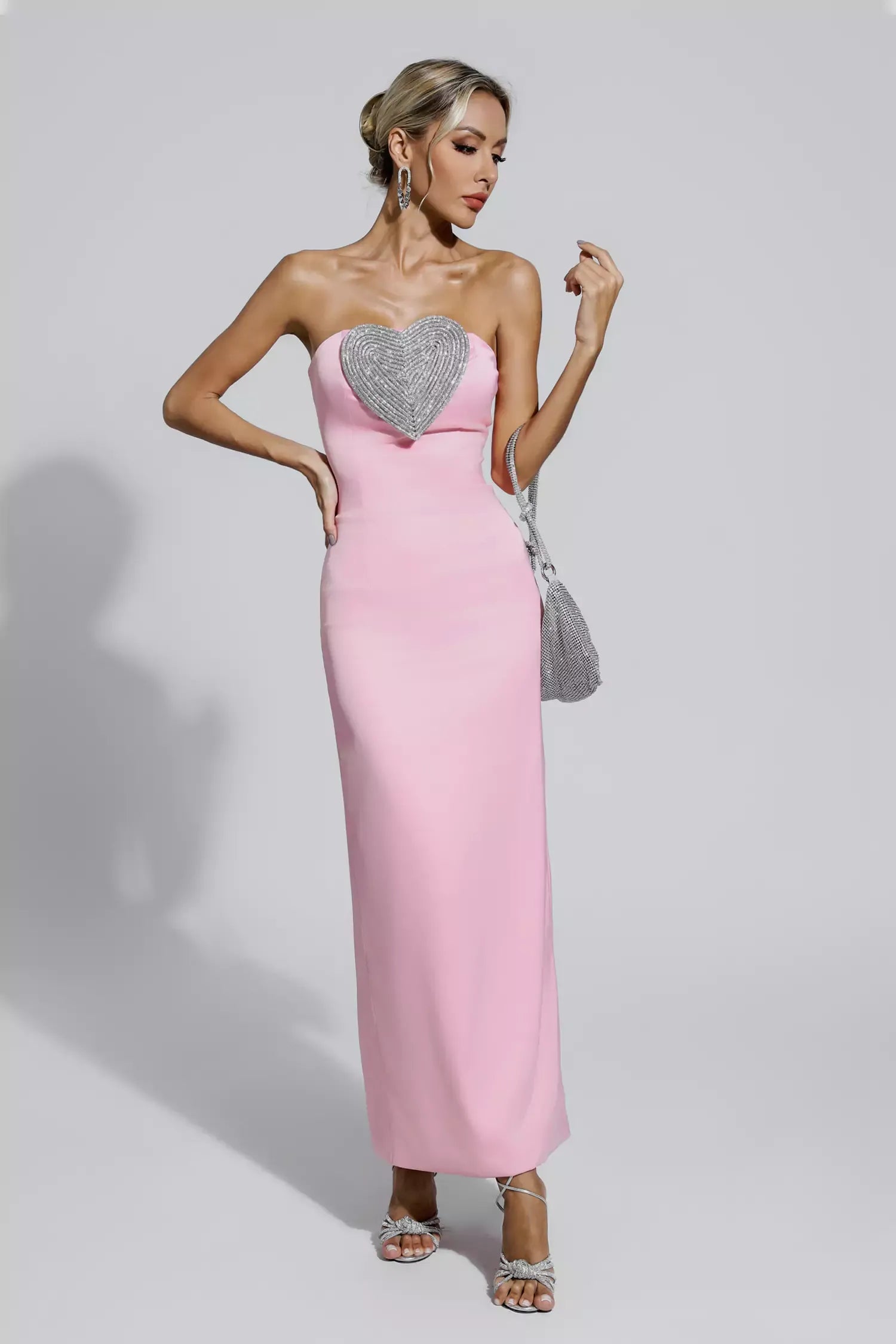Rochie Deria, Premium Barbie Creppe Fabric