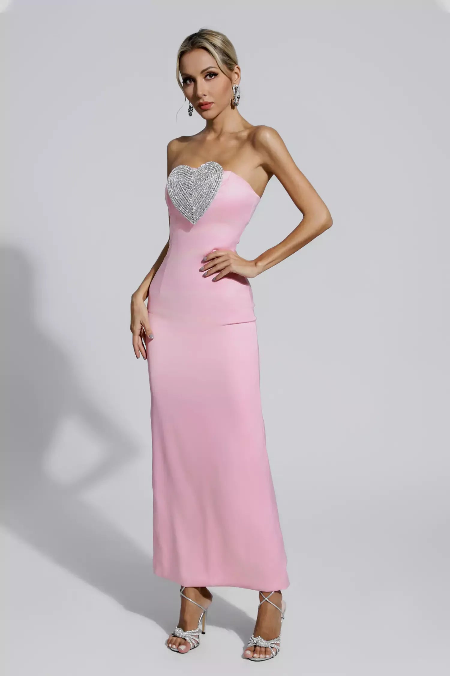 Rochie Deria, Premium Barbie Creppe Fabric