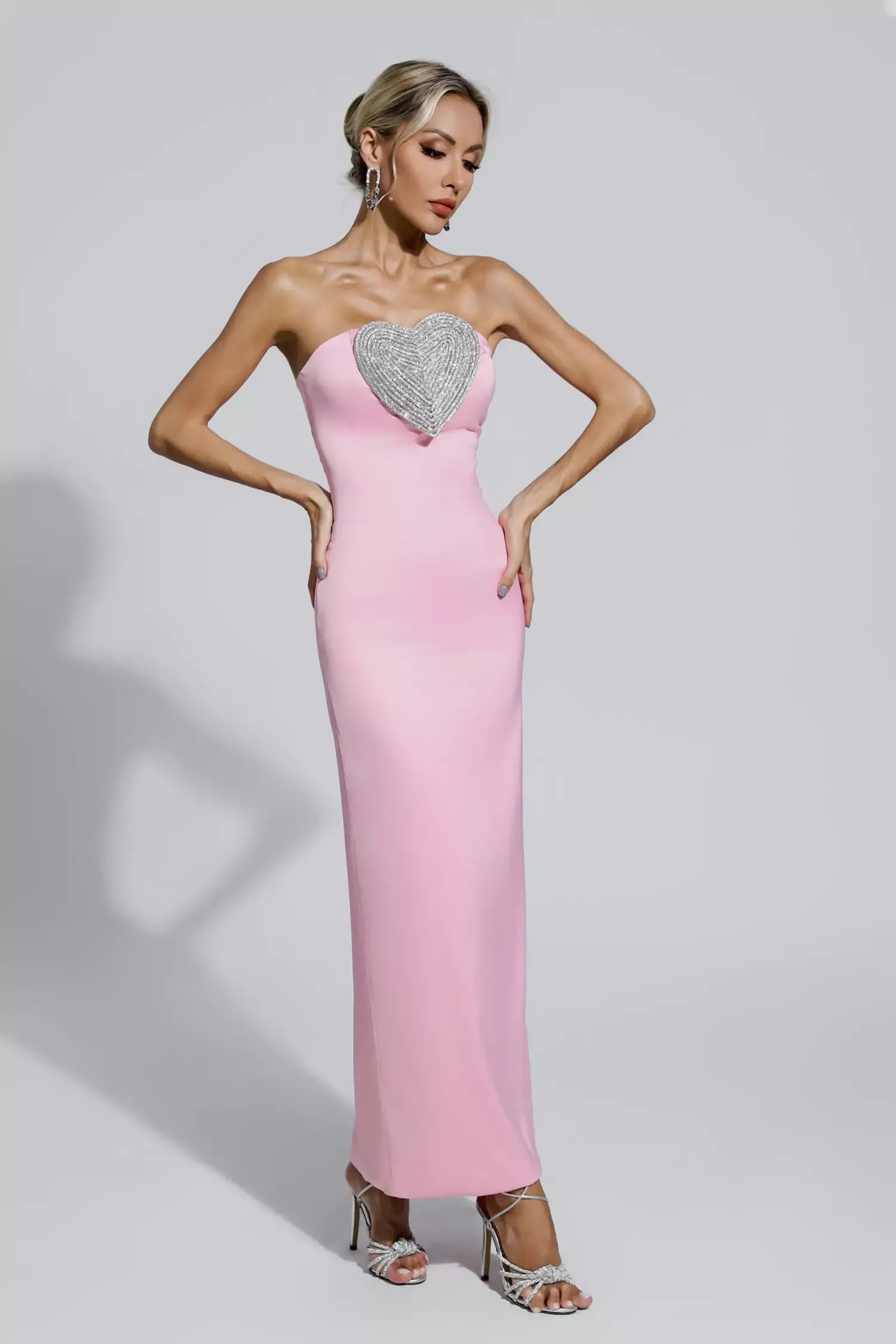 Rochie Deria, Premium Barbie Creppe Fabric