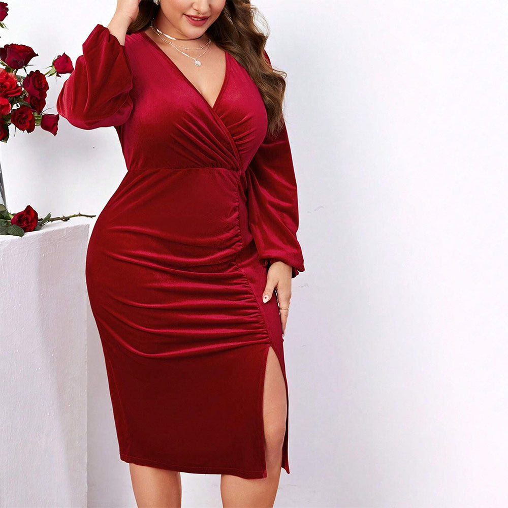 Rochie Marya, Super-Soft Velvet, Various Colors