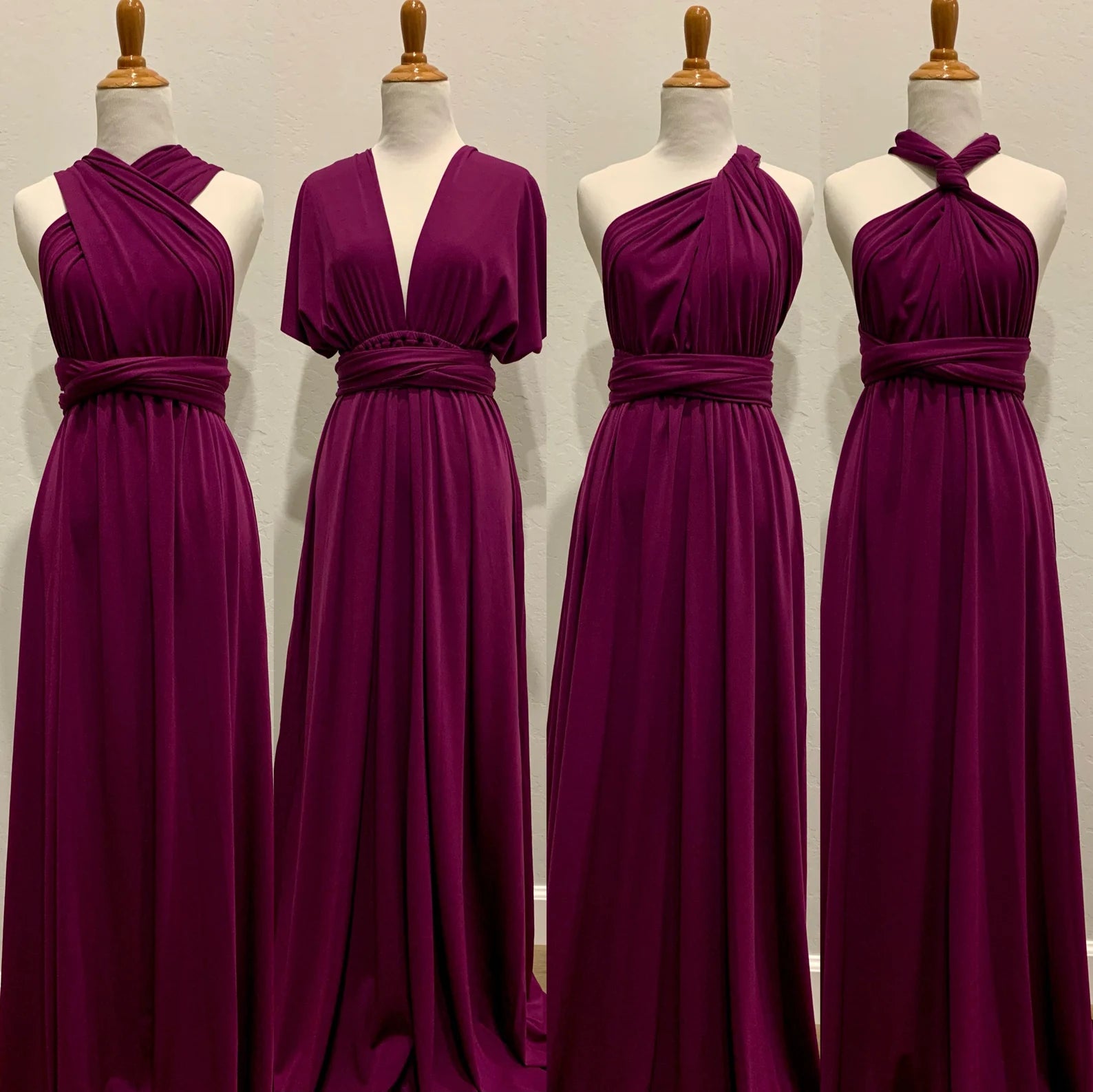 Rochie Lycra Domnisoare de Onoare, Burgundy