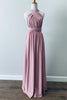 Rochie Lycra Domnisoare de Onoare, Roz Prafuit