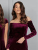 Rochie Rihanna, Super-Soft Velvet, Various Colors