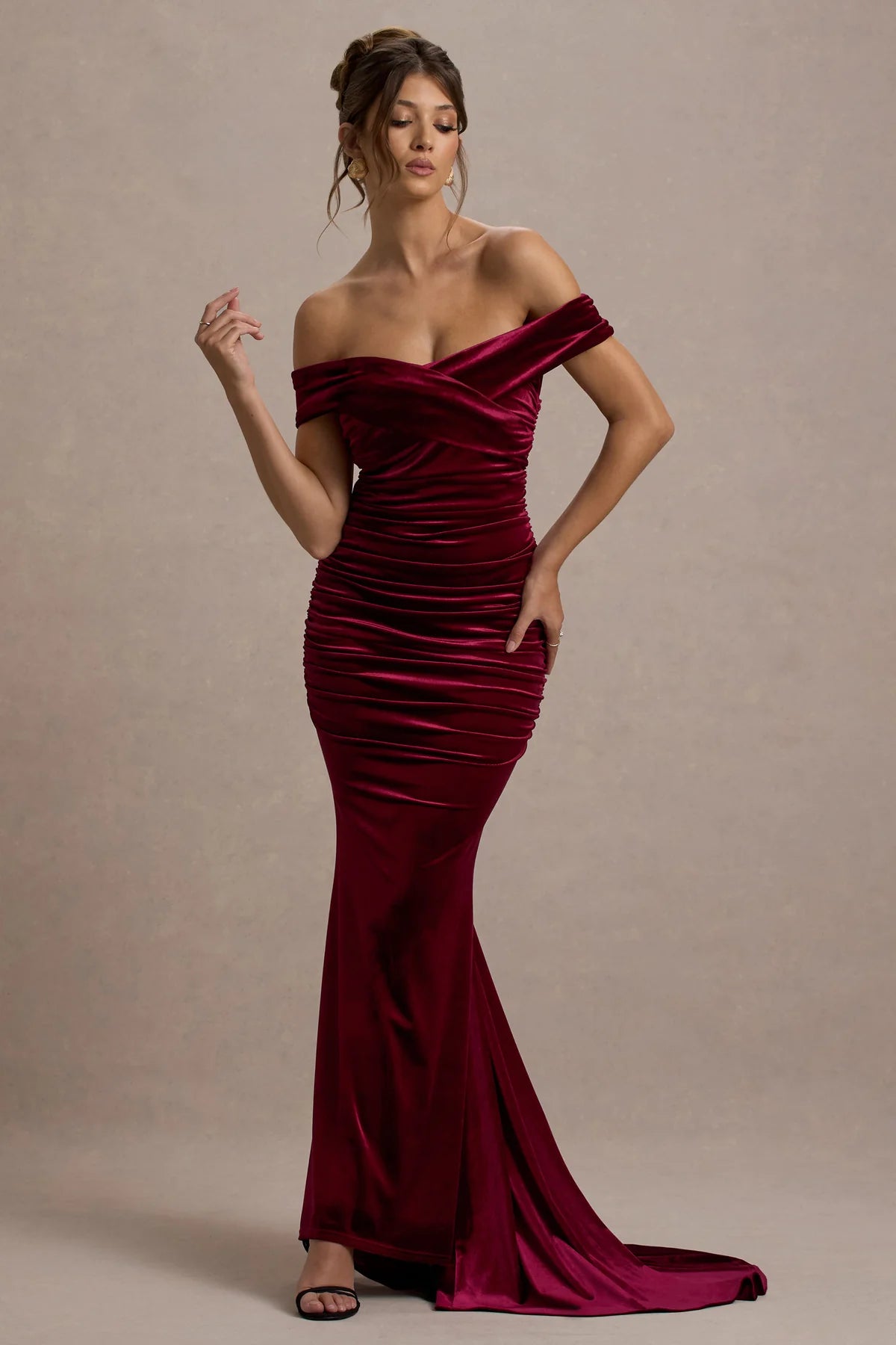 Rochie Allure din catifea, diverse nuante