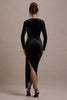 Rochie Isla Velvet, Draped Elegance