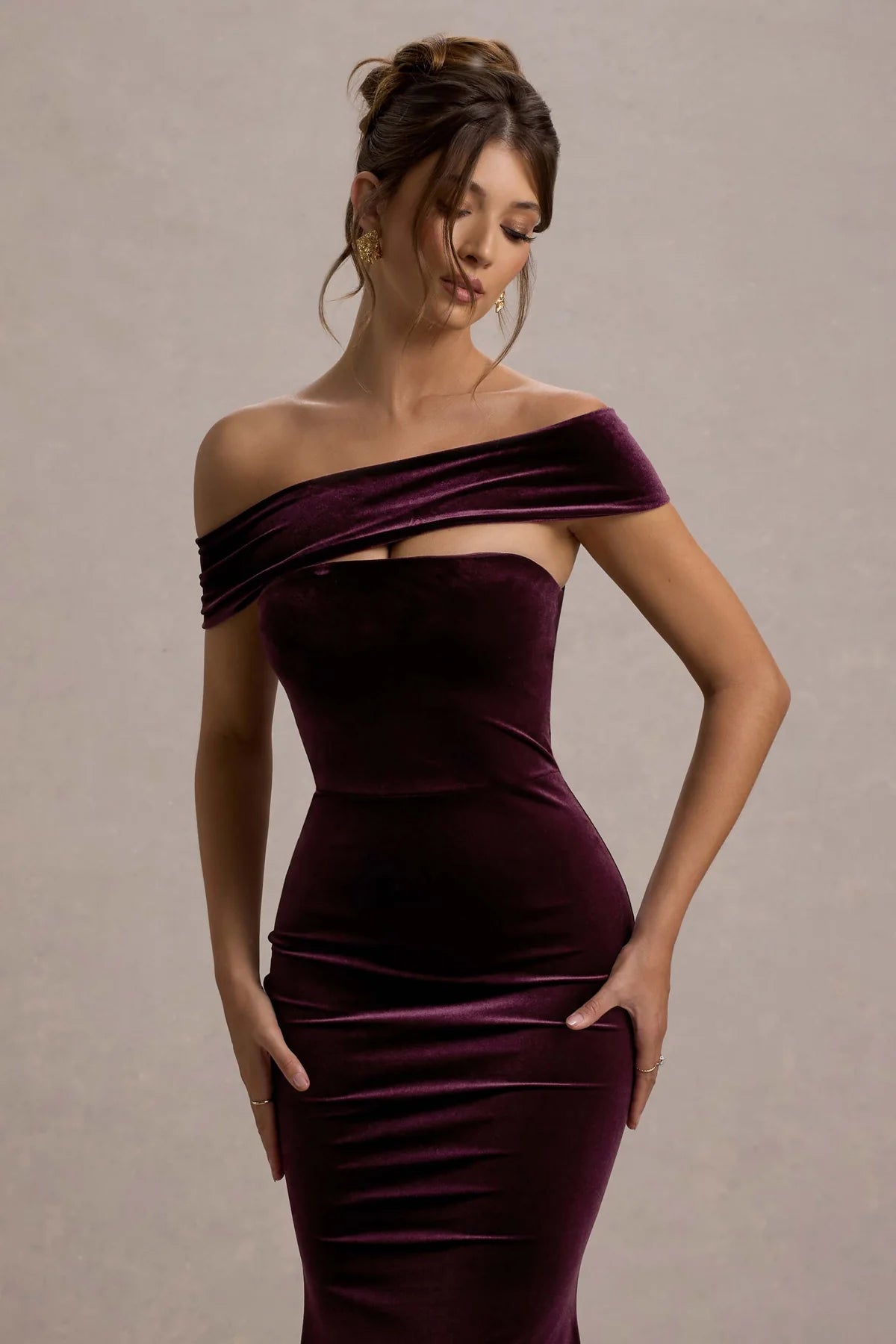 Rochie Velour Amethyst din Catifea