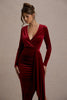 Rochie Isla Velvet, Draped Elegance
