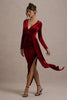 Rochie Isla Velvet, Draped Elegance