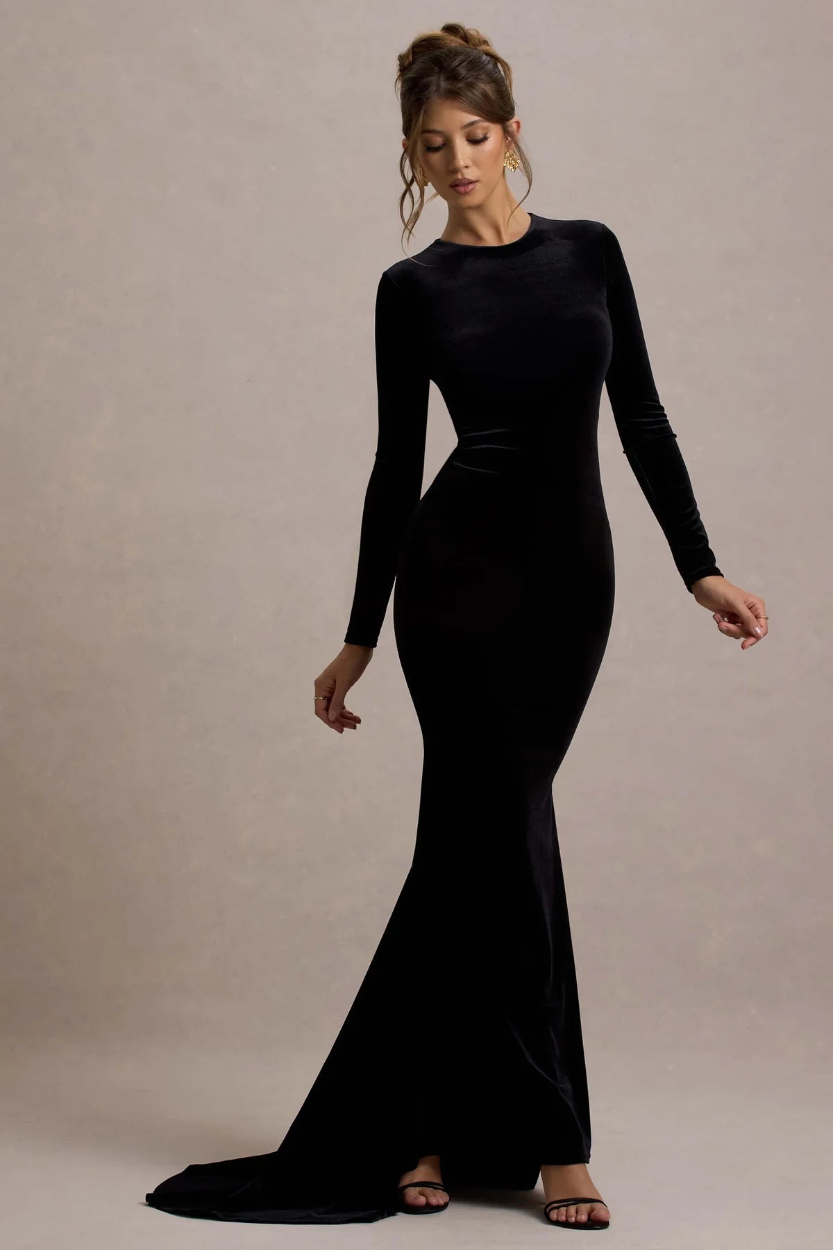 Rochie Elegant Diva din Catifea Elastica