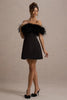 Rochia Hera Noir, Feathered Silhouett