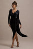 Rochie Isla Velvet, Draped Elegance