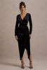 Rochie Isla Velvet, Draped Elegance
