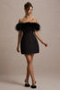 Rochia Hera Noir, Feathered Silhouett