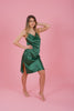 Load image into Gallery viewer, Martini Long Dress, Finest Quality Satin, Emerald Green