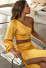 Rochie Leila, Finest Satin Fabric, Vanille Yellow