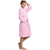 Halat de baie, Super-Soft Fleece Midi Robe, Hot Pink