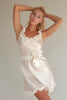 Load image into Gallery viewer, Rochie Elise Volla, Quality Satin Dress, Soft Ivory