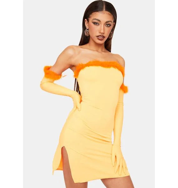 Rochie Orange 90s Virginia, Orange Bay