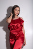 Set J'adore, Finest Quality Satin, Bloody Red