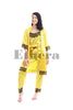 Pijama Belle Chic, Shiny Satin Fabric, Honey Yellow