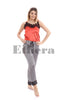 Pijama Scarlet Stripe, Finest Satin Fabric, Imperial Red