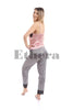 Pijama Scarlet Stripe, Finest Satin Fabric, Dusty Pink