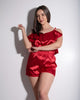 Set J'adore, Finest Quality Satin, Bloody Red